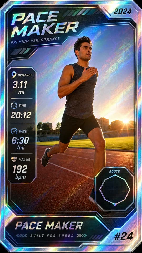 Trading Card style