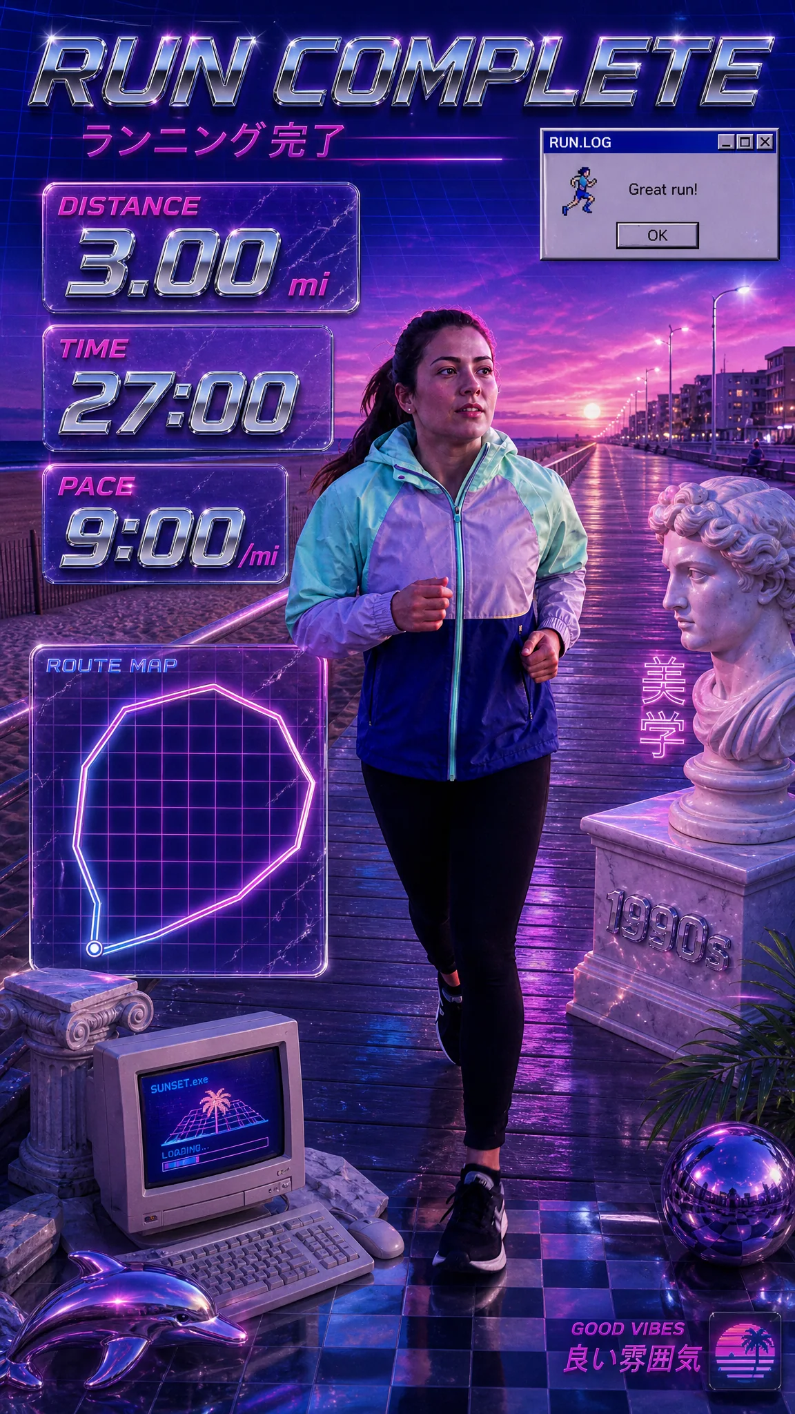 Ejemplo de Remix en el estilo Vaporwave