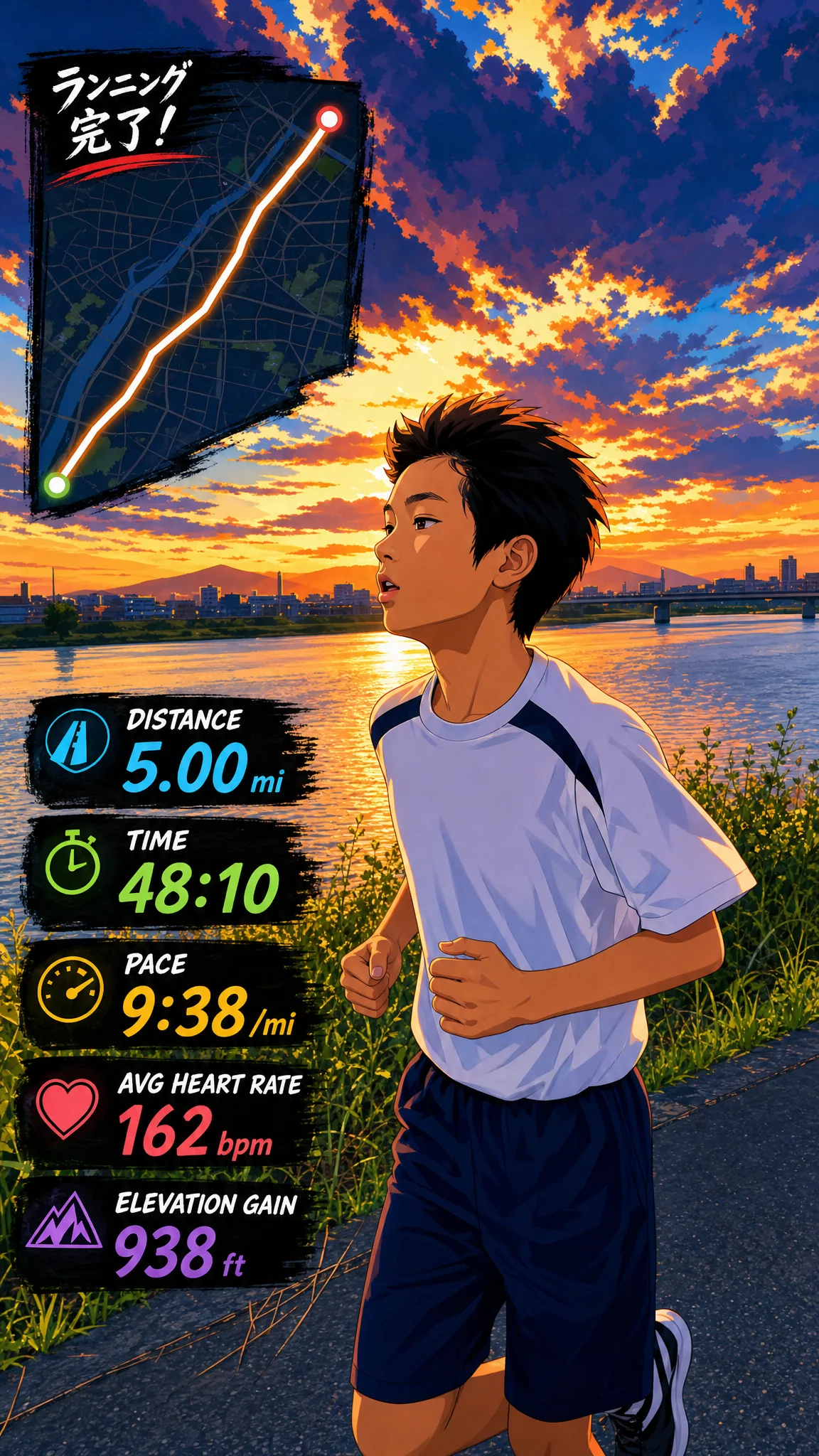 Remix example in the Anime style