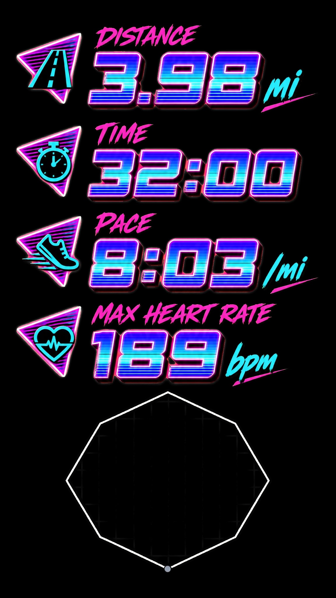 Overlay example in the Miami Nights style