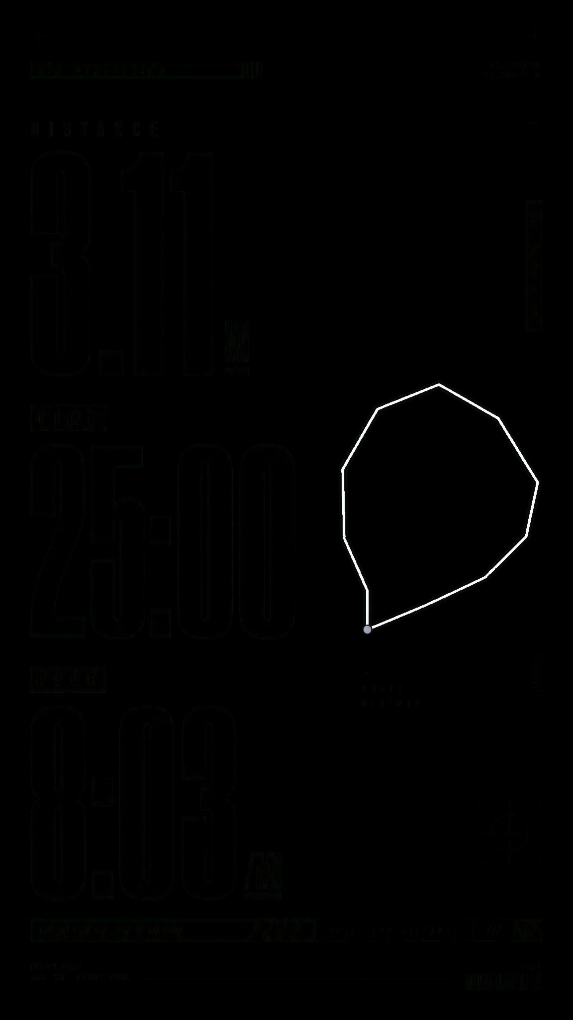 Overlay example in the Brutalist Typographic style