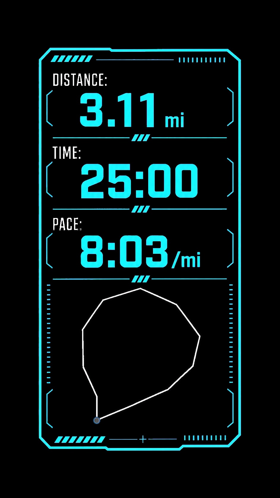 Overlay example in the Holo Split style