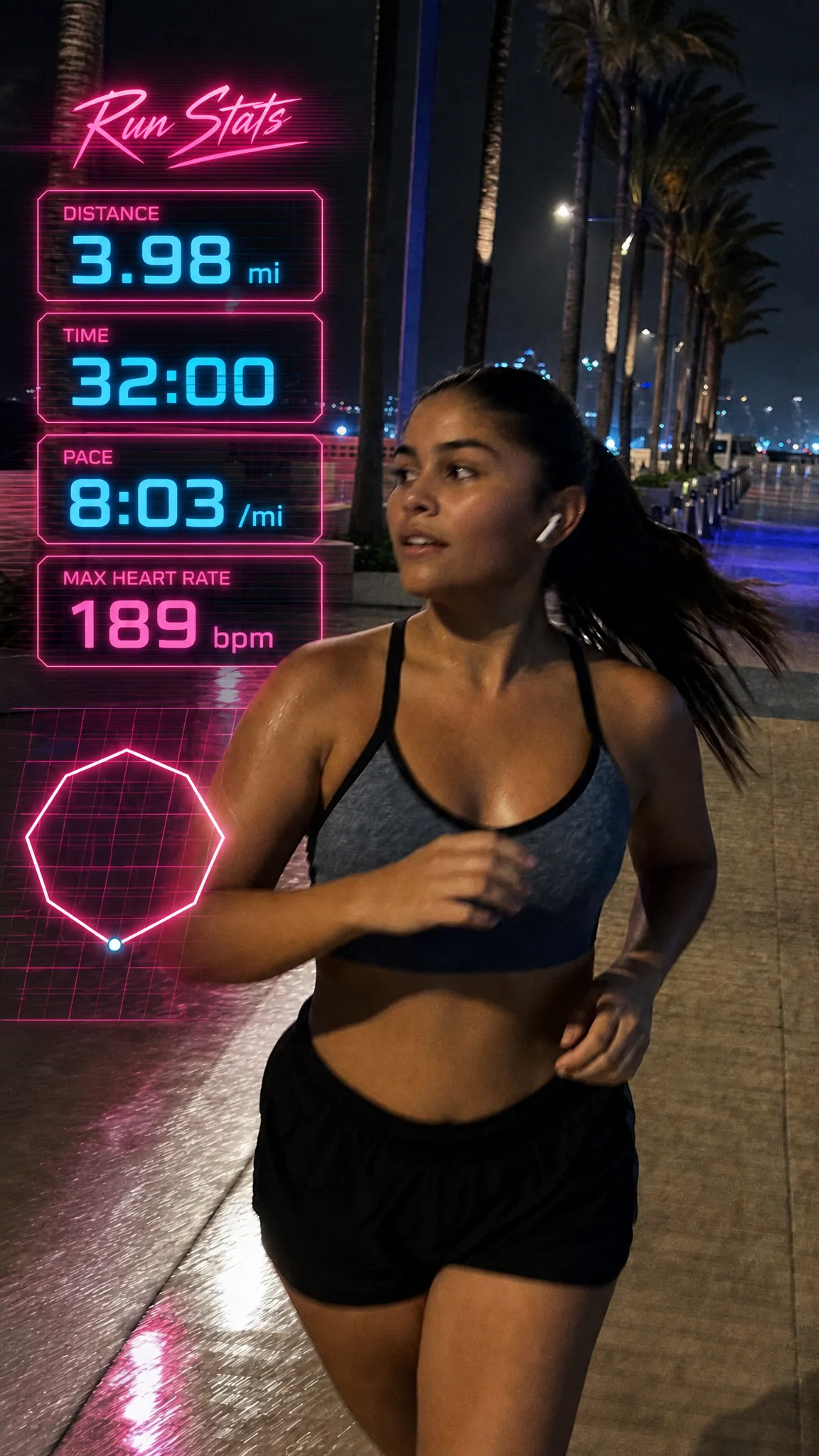 Drop example in the Miami Nights style