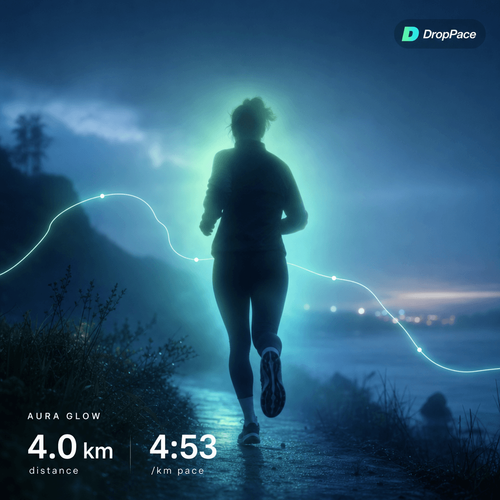 Aura Glow style — mint to cyan halo
