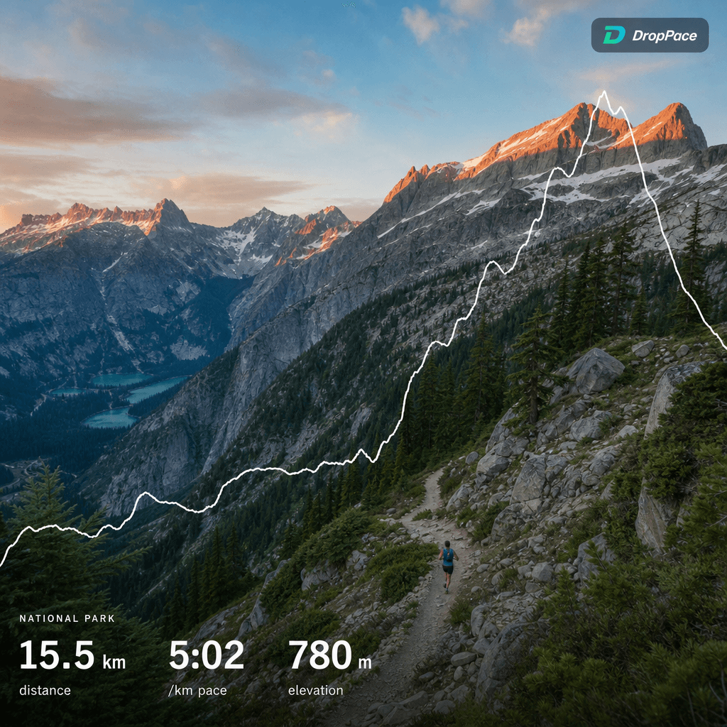 National Park style — landscape forward